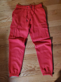 Red Cargo Sweatpants