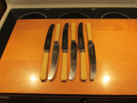 6 Sheffield Knives with Bakelite Handles