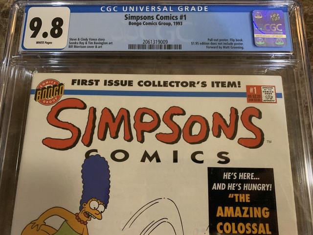 Simpsons Comics #1 CGC 9.8! in Comics & Graphic Novels in Windsor Region - Image 2