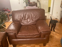 SOLD PENDING roche bobois leather chair
