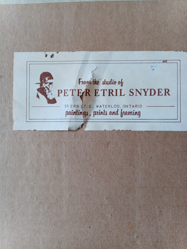 Peter Etril Snyder Framed Print in Arts & Collectibles in St. Catharines - Image 2