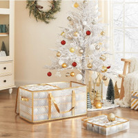 Christmas Ornament Storage / Organizer (Gold)