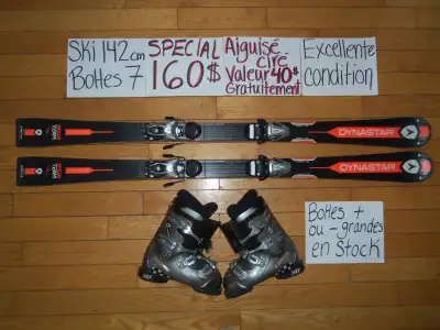 ENSEMBLES KITS DE SKI ALPIN ET TWIN TIP 130 140 CM, View more
