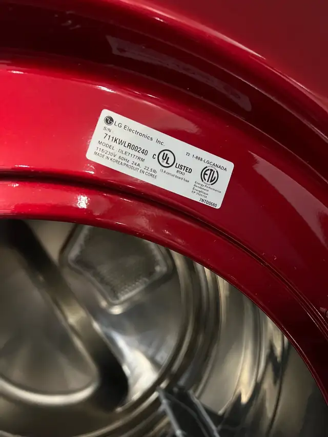 LG 27 w front load electric dryer washer set can deliver  in Washers & Dryers in Mississauga / Peel Region - Image 4