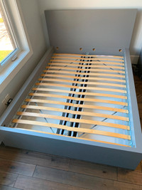 Malm high bed frame full/double size with 4 storage drawers