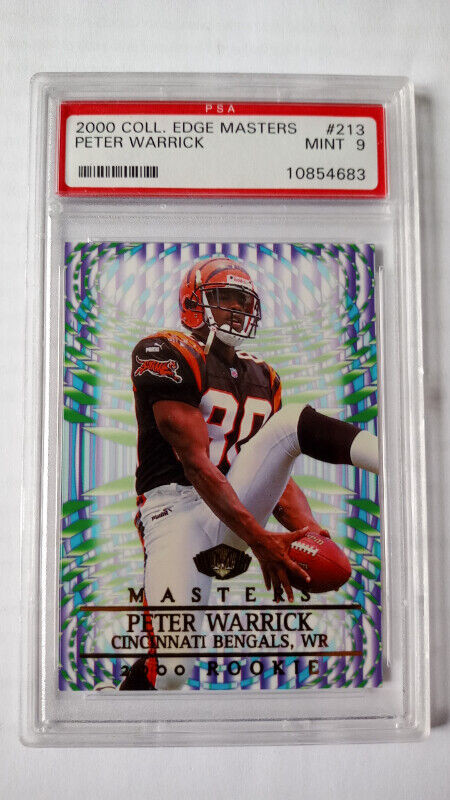 2000 Edge Masters Retail Peter Warrick Cincinnati Bengals RC 213 in Arts & Collectibles in St. Catharines - Image 2