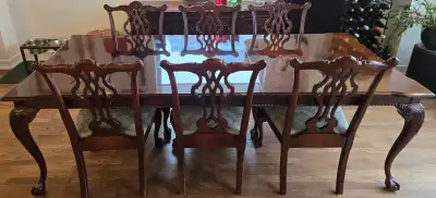 Mahogany Dining Table and Chairs, View more