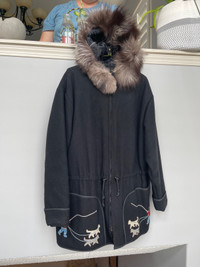 Inuit Coat with Fur Hood