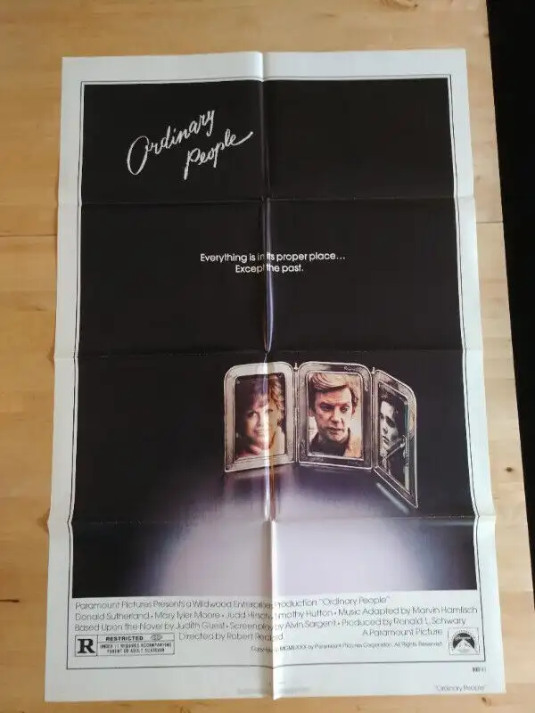 Ordinary People original 1980 movie poster in Arts & Collectibles in Markham / York Region - Image 2