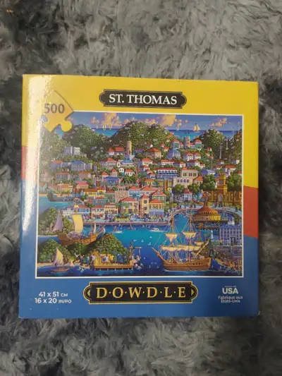 500 piece St Thomas puzzle still in sealed package