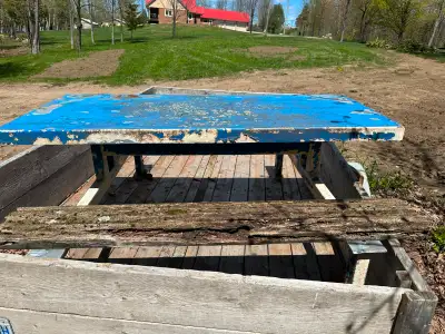 Metal picnic table project, View more