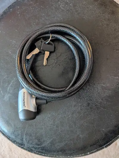 Found a better lock & cable, so selling this combo... PU only