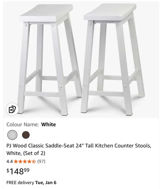 Wooden kitchen stools for sale  in Dining Tables & Sets in Mississauga / Peel Region - Image 2