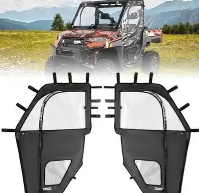 New! Polaris Ranger XP 1000 Zipper Soft Doors 2017 to 2025 Niagara Region This is for a set of brand...