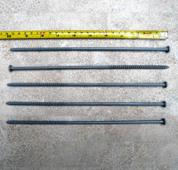 Deck/Wood screws #14 x 10" PanHead (Gray powder painted)