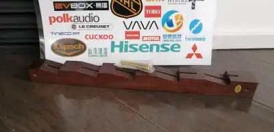 BRAND NEW NEVER MOUNTED Wooden Kitchen Knife Holder Knife Block, View more