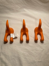 3 IKEA Dog Tail Hooks
