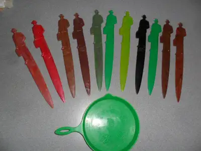 Vintage Fuller Brush 9"Letter Openers and Fry Pan coaster. Lette, View more