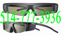 2 Lunettes 3D Glasses Samsung SSG-2100AB/ZA  Infrarouge IR
