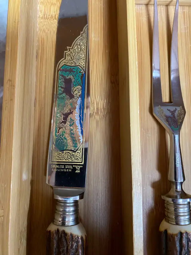 Vintage Solengen Cutlery Set-5 Pieces in Kitchen & Dining Wares in City of Toronto - Image 8