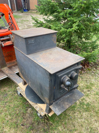 Wood stove and 6” insulated chimney pipe 