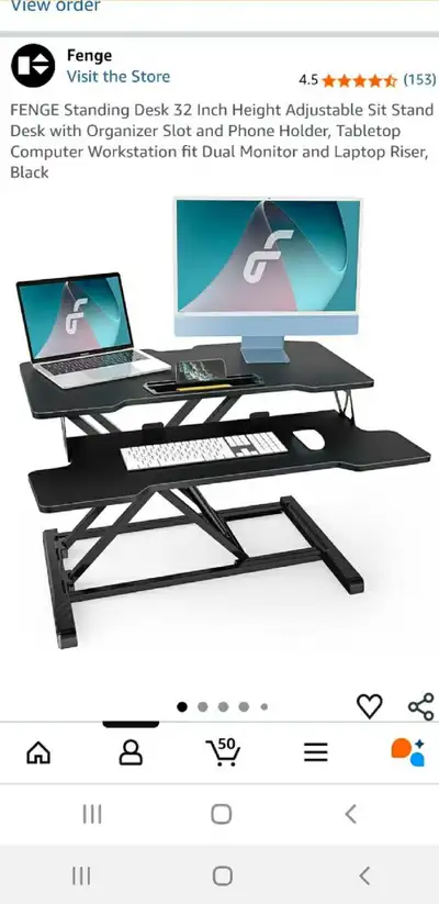 sit/stand desktop, View more