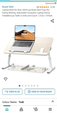SAIJI Lap Desks Bed Trays