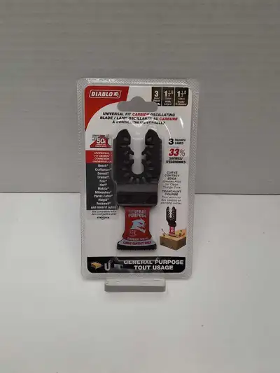 Diablo General Purpose 3-Pack DOU125CGP3 Oscillating Tool Blades, View more