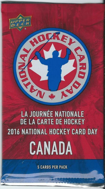 UPPER DECK ... NATIONAL HOCKEY CARD DAY 2016-24 ... PACKS $2.50+ in Arts & Collectibles in City of Halifax - Image 3