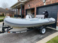 2016 walkerbay 365 super tender with trailer and 40 Tohatsu