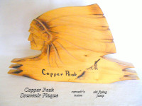 Copper Peak souvenir, wood hand carved,ski jump, flying ski hill