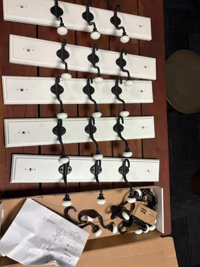 Wall-mounted coat hook rack, View more