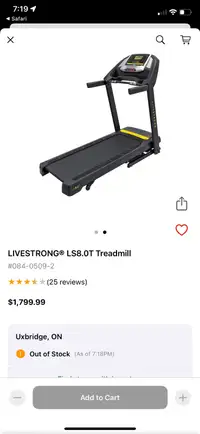 LIVESTRONG LS8.0T Treadmill 