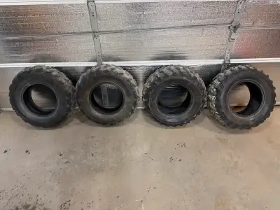 I'm selling a set of four Maxxis ATV tires. Two AT25x8-12 and two AT25x8-10. These tires are take of...
