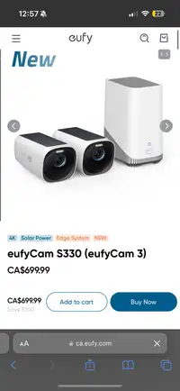 Eufy S330 solar security cameras