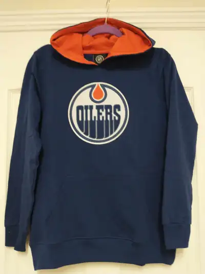 Oilers Youth Hoodie Size XL (14/16). Official Licensed product., View more