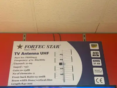 Fortec Star UHF TV Antenna (FSHD945) – BOXING WEEK SALE!, View more