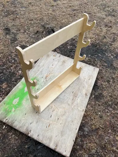 Made from finished birch plywood 27” wide 28” tall and 5” deep Good for hunting cabin or home defenc...