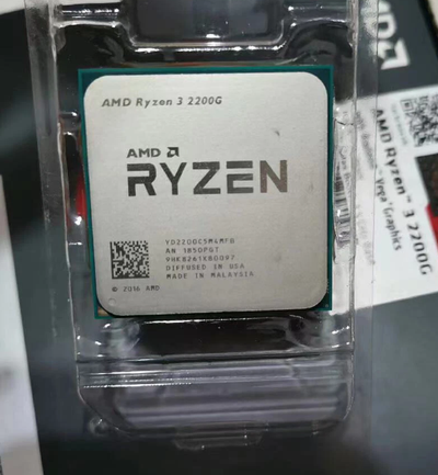 AMD Ryzen 3 2200G CPU /w Radeon Vega 8 GPU for $50.00, View more