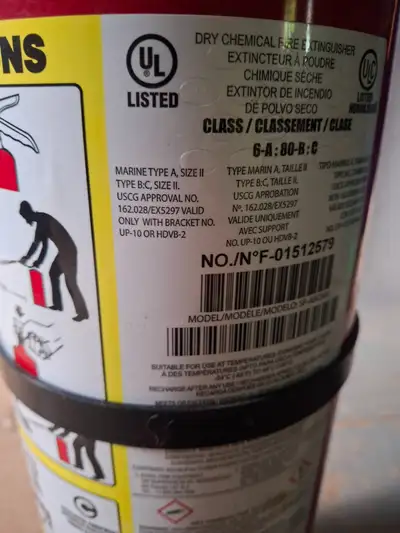 Fire Extinguisher 6A-80BC 10lb, View more