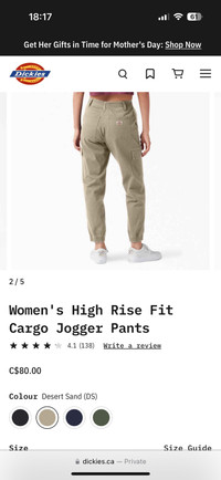 Dickies Jogger pants for women