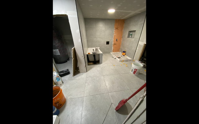 Professional tile installer and interior renovation contractor.