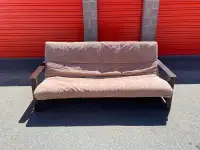 Light Brown Couch - Bed (Free Delivery)