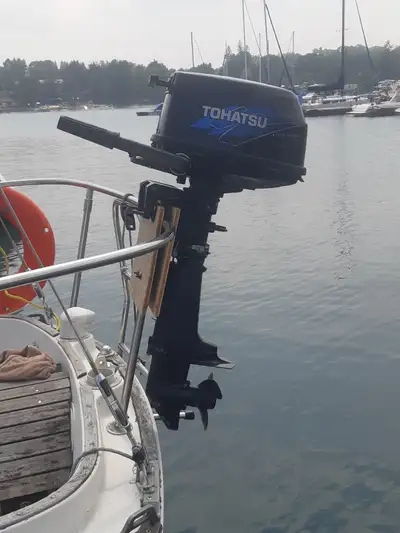 Like new! Easy to start and runs great. 4 stroke. Great for dinghy, trolling or runabout motor. Has...