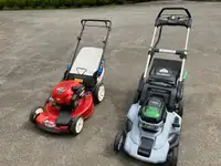 Electric EGO And Gas TORO Lawnmowers