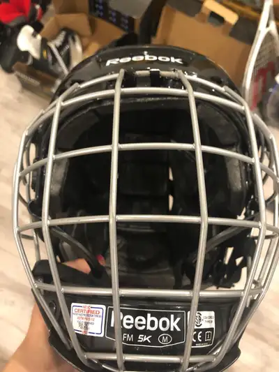 Reebok 5K Hockey Helmet with Cage, View more