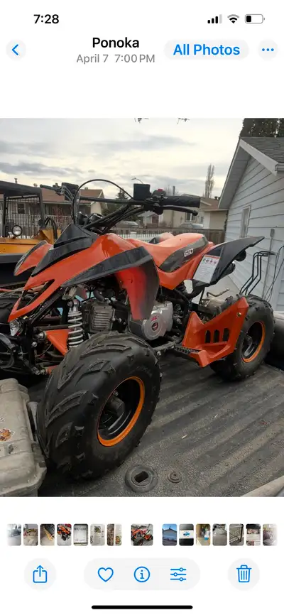 Like new Runs well $750 Ph text or e-mail Brent 403-&896-6940