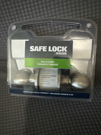 NEW:  WEISER Safe Lock Passage knob