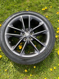 2021 dodge charger  r/t oem rims + worn tires