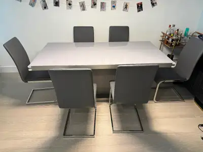Grey Oak Dining Table, View more